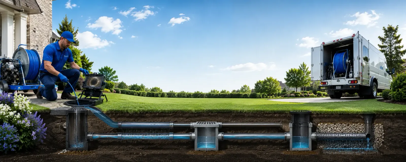Outdoor drain cleaning information for Foster, RI